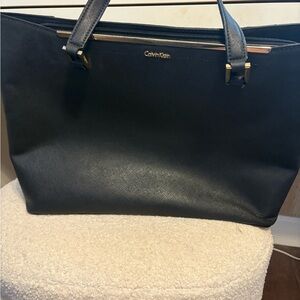 Calvin Klein Navy Tote Bag